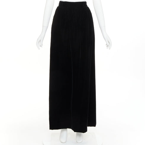 Women's Alexandre Vauthier Velvet High Maxi Skirt