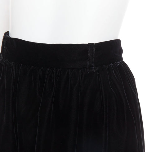 Women's Alexandre Vauthier Velvet High Maxi Skirt