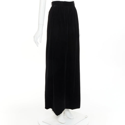 Women's Alexandre Vauthier Velvet High Maxi Skirt