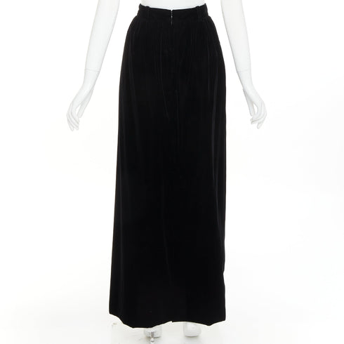 Women's Alexandre Vauthier Velvet High Maxi Skirt
