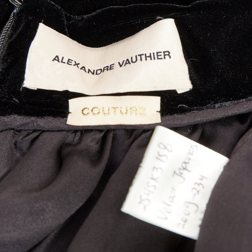 Women's Alexandre Vauthier Velvet High Maxi Skirt