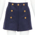 Women's Red Valentino Navy Virgin Wool Shorts