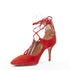 Women's Aquazzura Suede Leather Mid Pumps
