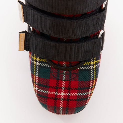 Women's Dsquared2 Tartan Wool Punk Buckle Boots