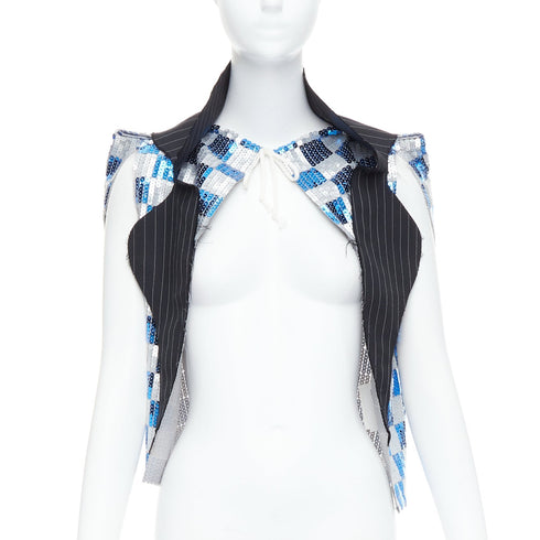 Women's Comme Des Garcons 2007 Wool Trim Vest