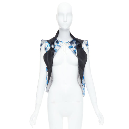 Women's Comme Des Garcons 2007 Wool Trim Vest
