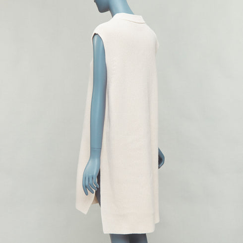 Women's Jil Sander Cotton Cashmere Silk Dress Vest