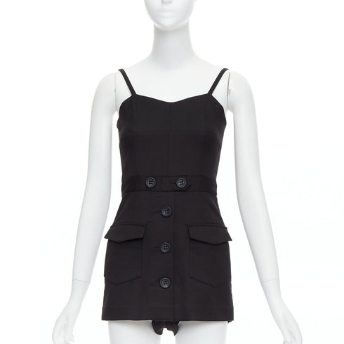 Women's Red Valentino Cotton Cargo Romper Playsuit