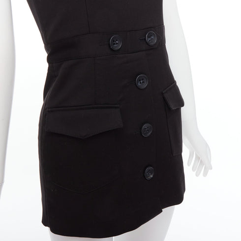 Women's Red Valentino Cotton Cargo Romper Playsuit