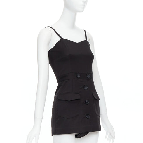 Women's Red Valentino Cotton Cargo Romper Playsuit