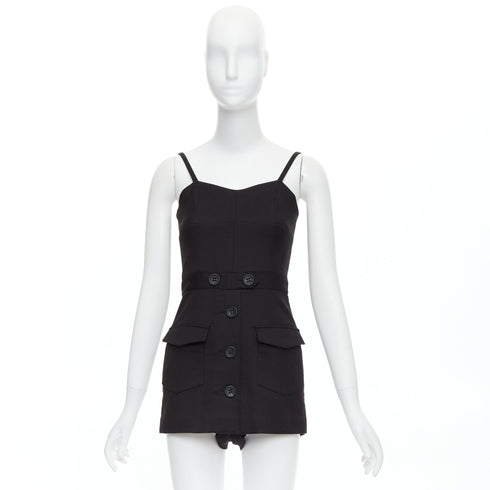 Women's Red Valentino Cotton Cargo Romper Playsuit