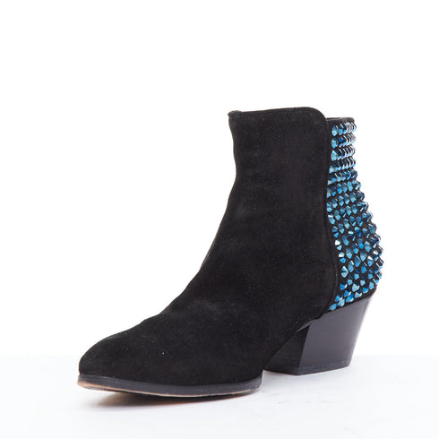 Women's Giuseppe Zanotti Suede Crystal Booties