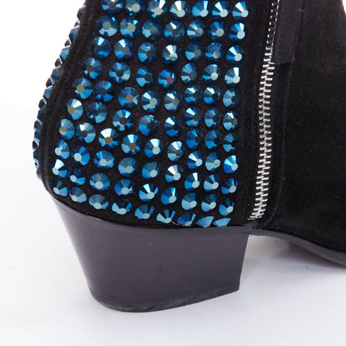 Women's Giuseppe Zanotti Suede Crystal Booties