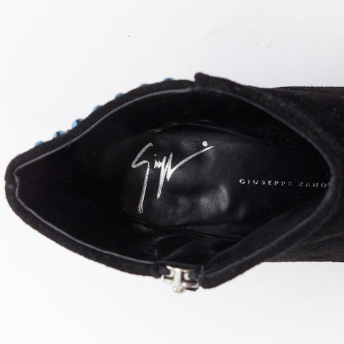 Women's Giuseppe Zanotti Suede Crystal Booties