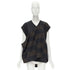 Women's Comme Des Garcons Checked Draped Vest Top