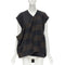 Women's Comme Des Garcons Checked Draped Vest Top