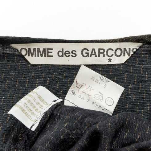 Women's Comme Des Garcons Checked Draped Vest Top