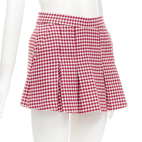 Women's Red Valentino Wool Blend Gingham Skorts