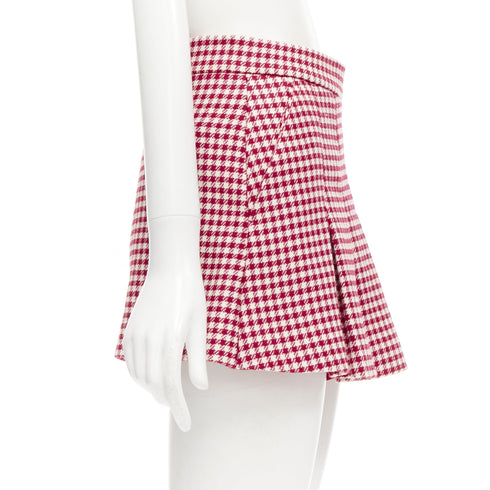 Women's Red Valentino Wool Blend Gingham Skorts