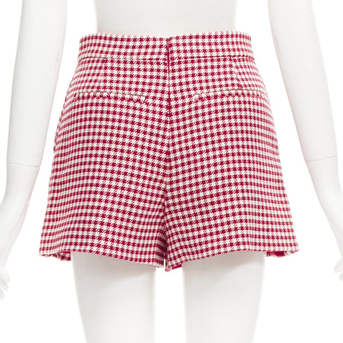 Women's Red Valentino Wool Blend Gingham Skorts