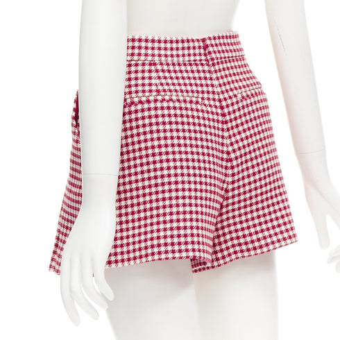 Women's Red Valentino Wool Blend Gingham Skorts