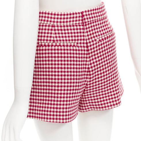 Women's Red Valentino Wool Blend Gingham Skorts