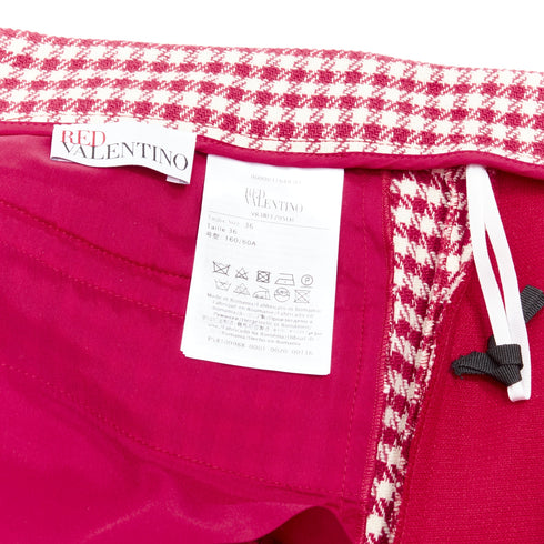 Women's Red Valentino Wool Blend Gingham Skorts