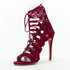 Women's Aquazzura Suede Lace Up Sandals High Heels