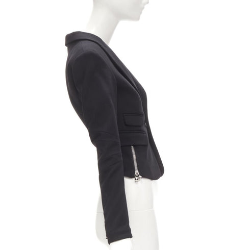 Women's Dsquared2 Piercing Zipper Cropped Blazer