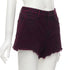 Women's Alexander Wang Bite Frayed Denim Shorts