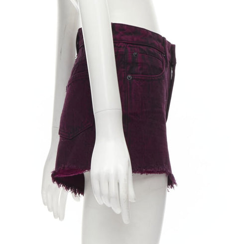 Women's Alexander Wang Bite Frayed Denim Shorts