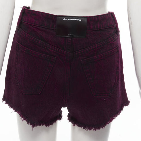 Women's Alexander Wang Bite Frayed Denim Shorts