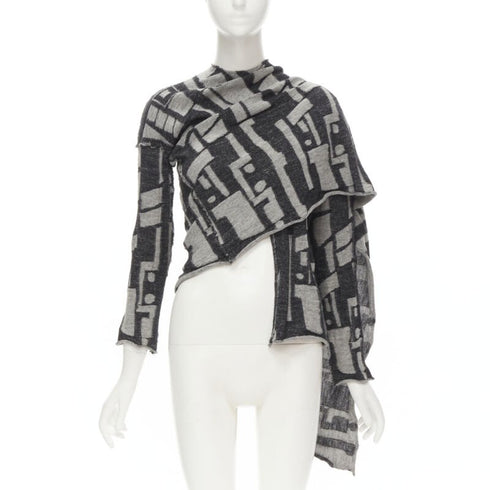 Women's Comme Des Garcons Wool Intarsia Cardigan