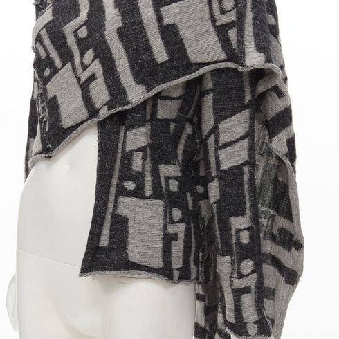 Women's Comme Des Garcons Wool Intarsia Cardigan