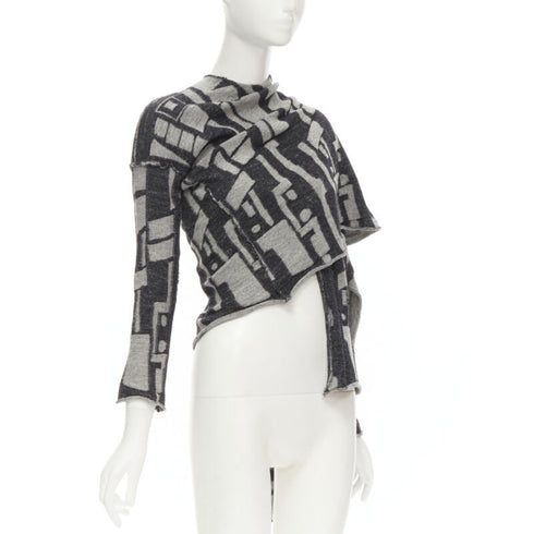 Women's Comme Des Garcons Wool Intarsia Cardigan