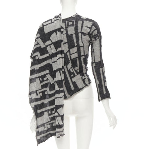Women's Comme Des Garcons Wool Intarsia Cardigan