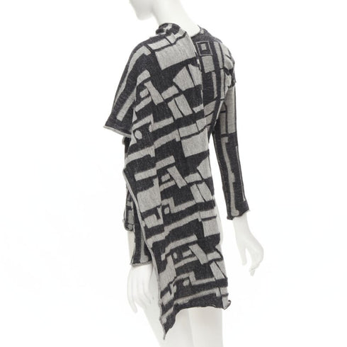 Women's Comme Des Garcons Wool Intarsia Cardigan