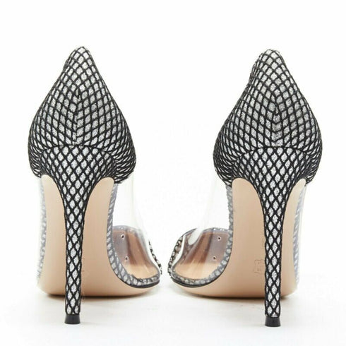 Women's Gianvito Rossi Plexi Glitter Mesh Pumps