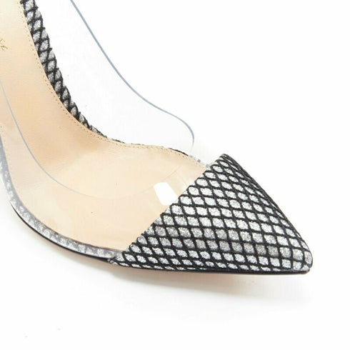 Women's Gianvito Rossi Plexi Glitter Mesh Pumps