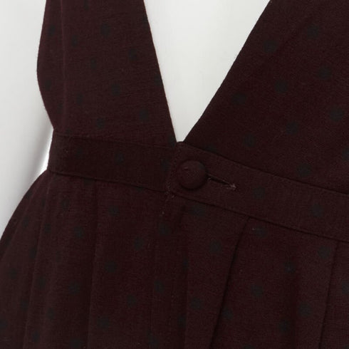 Women's Comme Des Garcons Polka Dot Dungaree Skirt