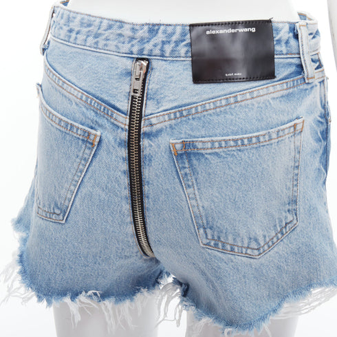 Women's Alexander Wang Bite Zip Denim Hot Pants