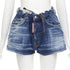 Women's Dsquared2 Paperbag Bloomer Denim Shorts