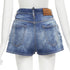 Women's Dsquared2 Paperbag Bloomer Denim Shorts