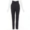 Women's Alexandre Vauthier Wool Pleat Cropped Pants
