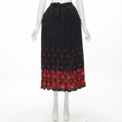 Women's Comme Des Garcons 2001 Embroidered Skirt