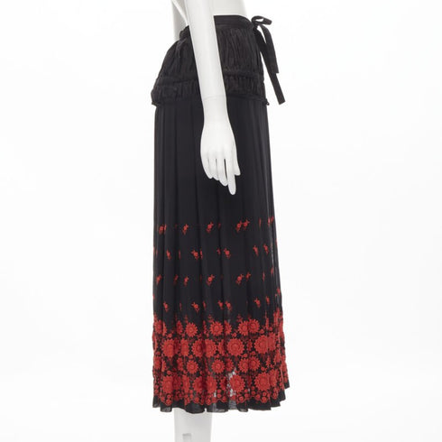 Women's Comme Des Garcons 2001 Embroidered Skirt