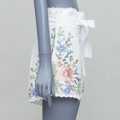 Women's Zimmermann Juliette Linen Floral Shorts