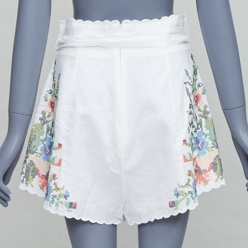 Women's Zimmermann Juliette Linen Floral Shorts