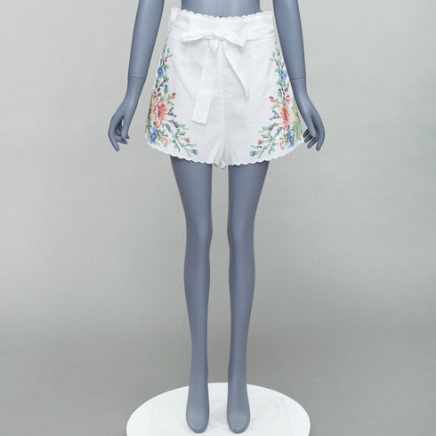 Women's Zimmermann Juliette Linen Floral Shorts
