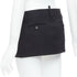 Women's Dsquared2 Virgin Wool Micro Mini Skirt